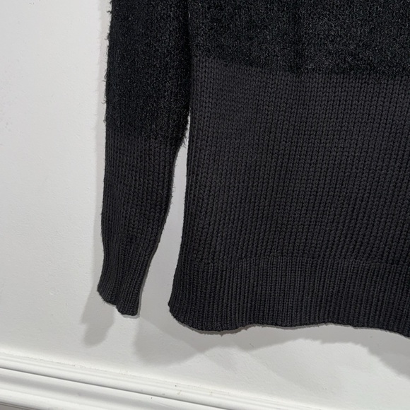Michael Stars sweater black super soft mixed yarn wool‎ mohair cotton blend xs - Picture 2 of 5